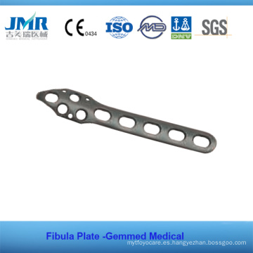 Metal hueso traumático ortopédico implante Fibula hueso placa